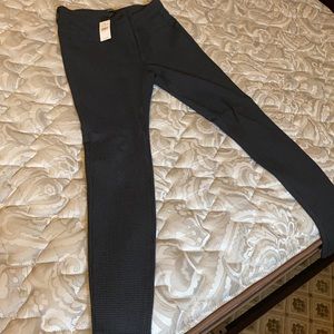 LOFT size 4 Pants checkered charcoal